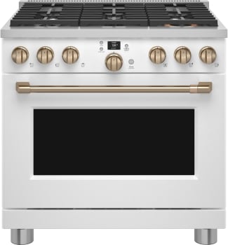 Cafe C2Y366P4TW2 - 36 Inch Smart Dual Fuel Professional Range
