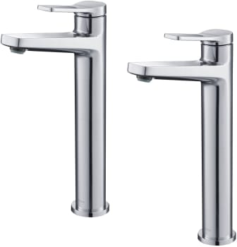 Kraus Indy™ Series KVF1400CH2PK - Single Handle Vessel Bathroom Faucet in Chrome (2-Pack)