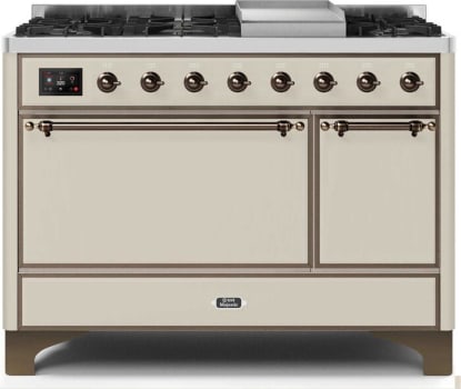 Ilve Majestic II Collection UM12FDQNS3AWB - Dual Fuel Natural Gas Freestanding Range