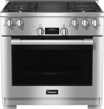 Miele HR11353GAGGRCTS - 36" All Gas (4 Burner/Grill) Range