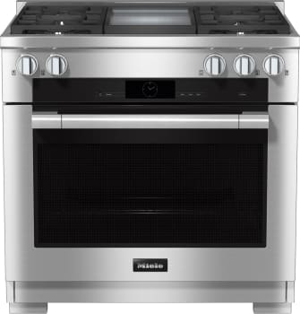 Miele HR19363LPDFGDCTS - 36  Dual Fuel (4 Burner/Griddle) Range