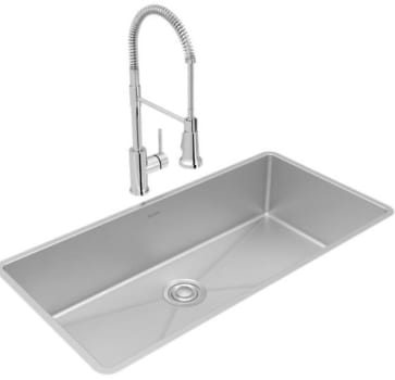 Elkay Crosstown Collection ECTRU35179TFCC - 18 1/2 Inch Single Bowl Undermount Sink