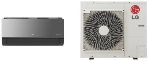 LG Art Cool Mirror KSUAK121A - 12,000 BTU Single Zone Mini Split System