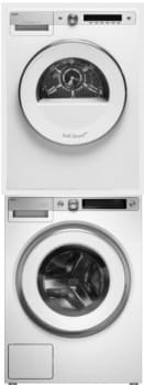 ASKO ASWADRELW7XL1 - Stacked Washer & Dryer Set with Front Load Smart Washer & Electric Dryer in White