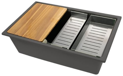 Nantucket Sinks PR3019PSTI - 30 Inch Dualmount Workstation Sink