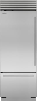 Sub-Zero Classic Series CL3050UIDSTL - 30-inch Classic Over-and-Under Refrigerator/Freezer with Internal Dispenser