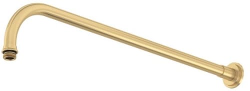 Rohl Perrin and Rowe Collection U20AR27SASEG - 20 Inch Reach Wall Mount Shower Arm with Solid Brass Construction and Escutcheon Included