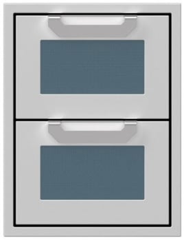 Hestan AGCP16DRGG - Color Panels for 16 Inch Double Drawers: Dark Gray/Pacific Fog