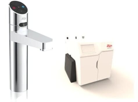 Zip ELITEPLUSCS240VCH - HydroTap Chilled, Sparkling for Large Commercial - Kitted Base Module with 5 lb CO2 and Regulator with Elite Plus Tap - Bright Chrome
