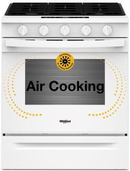 Whirlpool WSGS5030SW - 30 Inch Slide-In Gas Smart Range