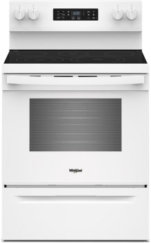 Whirlpool WFES5730SW - 30-inch Electric Range with Air Cooking Technology