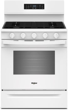 Whirlpool WFGS5730SW - 30 Inch Freestanding Gas Range with 5 Sealed Burners