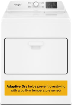 Whirlpool WED4107SW - 29 Inch Electric Front Load Dryer with 7.0 cu ft. Capacity