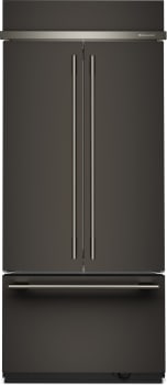 KitchenAid KBFN536SBE - 36 Inch Built-In French Door Bottom Mount Refrigerator with 20.8 cu. ft. Total Capacity