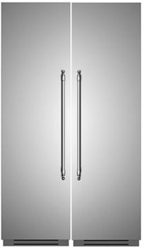 Bertazzoni Heritage Series BERTREFFRHER24SS2 - Bertazzoni Side-by-Side Refrigerator Freezer Column Set