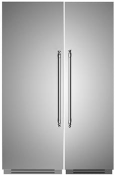 Bertazzoni Heritage Series BERTREFFRHER24SS1 - Bertazzoni Side-by-Side Refrigerator Freezer Column Set