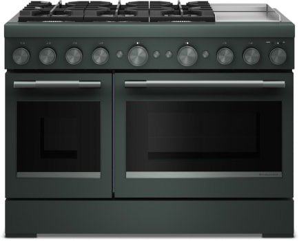 KitchenAid Commercial-Style KFDD948SJP - 48 Freestanding Dual Fuel Range with 6 Sealed Burners
