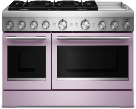 KitchenAid Commercial-Style KFDD948SWF - 48 Freestanding Dual Fuel Range with 6 Sealed Burners