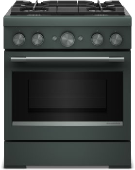 KitchenAid KFDS930SJP - 30 Inch Slide-In Commercial-Style Dual Fuel Range with 4 Sealed Burners