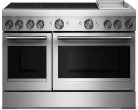 KitchenAid KFID948SSS - 48-Inch 6-Element Induction Freestanding Commercial-Style Range with Griddle