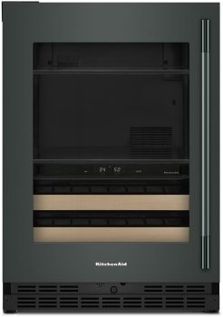 KitchenAid KUBL524SJP - 24 Inch Built-In Undercounter Dual Zone Beverage Center