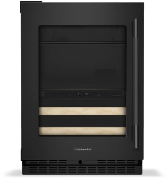 KitchenAid KUBL524SBE - 24 Inch Built-In Undercounter Dual Zone Beverage Center