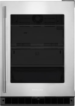 KitchenAid KURR324SSB - 24" Undercounter Refrigerator with Glass Door