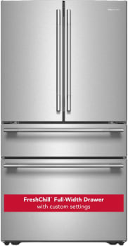 KitchenAid KRMF336SPS - 36 Inch Freestanding 4-Door French Door Refrigerator with 30 cu. ft. Total Capacity