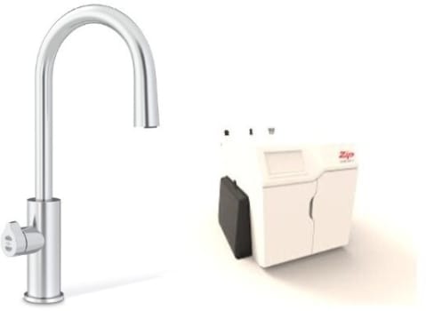 Zip ARCPLUSCS240VBR - HydroTap Chilled, Sparkling for Large Commercial - Kitted Base Module with 5 lb CO2 and Regulator with Arc Plus Tap - Brushed Chrome