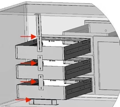 Lynx Professional Grill Series LMDKIT - LMD Modular Drawer Stacking Kit