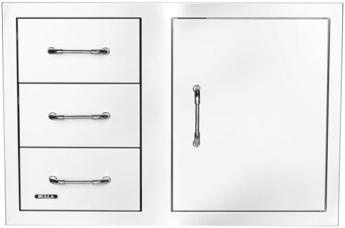 Bull 25900 - 30-Inch Stainless Steel 3 Drawer Door Combo