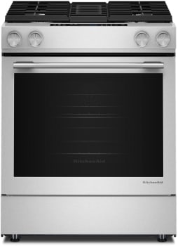 KitchenAid KSDV730TPS - 30 Inch Slide In Dual Fuel Downdraft Range