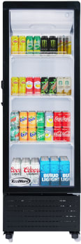 Koolmore KMMDR1GD8C 21 Inch Commercial Display Refrigerator with 8