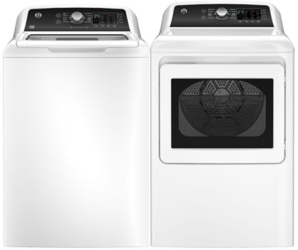 GE GEWADREVWS585BS - Side by Side Washer and Electric Dryer