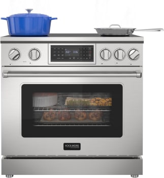 Koolmore Reserve KMIPR36TPSS - 36 Inch Freestanding Induction Range with 5 Elements
