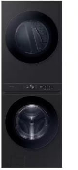 Samsung BESPOKE WH46DBH500GV - Bespoke AI Laundry Hub™ 4.6 cu. ft. Large Capacity Single Unit Washer with Flex Auto Dispense System and 7.6 cu. ft. Gas Dryer in Brushed Black