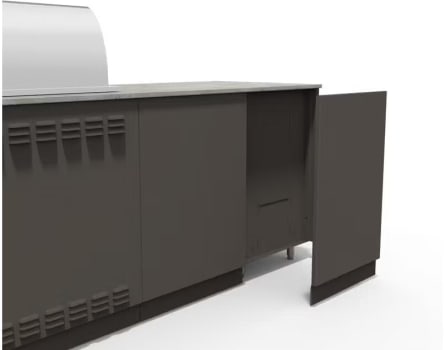 Blaze Golden Hour BGLDH40BCKPGUN - 10 Ft Outdoor Kitchen Island Back Plate for Models with 40-Inch Grill