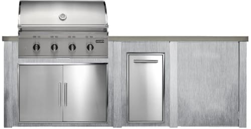 Haven Outdoor HCOY96PANHGR - 8 Foot Outdoor Kitchen Island