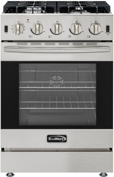 Koolmore KMSGR24SS - 24 Inch Freestasnding Gas Range