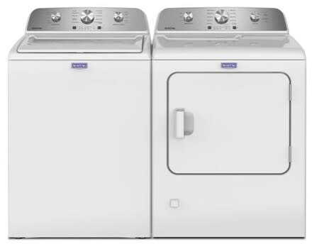 Maytag MGWADRESW4205 - Side-by-Side Washer & Dryer Set with Top Load Washer and Electric Dryer in White