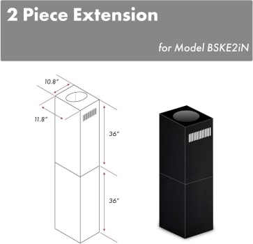 ZLINE 2PCEXTBSKE2IN - Chimney Extension - 2pc