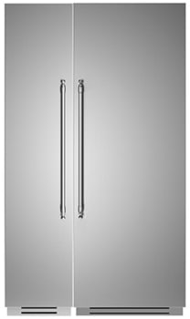 Bertazzoni Heritage Series BERTREFFRHER30SS3 - Bertazzoni Side-by-Side Refrigerator Freezer Column Set