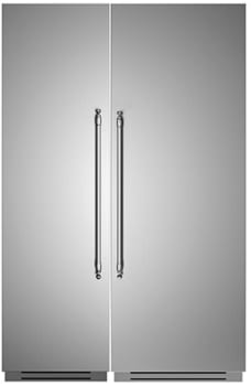 Bertazzoni Heritage Series BERTREFFRHER30SS2 - Bertazzoni Side-by-Side Refrigerator Freezer Column Set