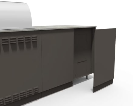 Blaze Morning Glow BMNGL32BCKPBRZ - 10 Foot Outdoor Kitchen Island Back Plate