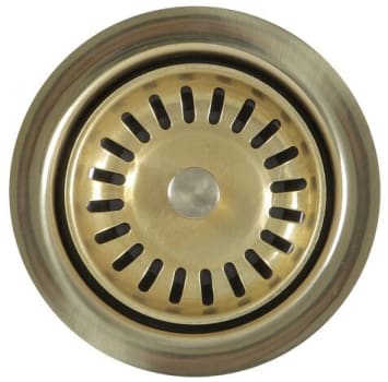 Nantucket Sinks Premium Kitchen 35EDFPB - 3 1/2 Inch Extended Flange Disposal Kitchen Drain in Brass