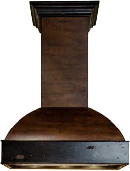 ZLINE 369AWRS36400 - Wooden Wall Mount Range Hood in Antigua and Walnut Includes Remote Motor