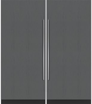 Sub Zero SZREFFRDPR36361 Side by Side Column Refrigerator Freezer Set with 36 Inch Freezer and 36 Inch Refrigerator Panel Ready