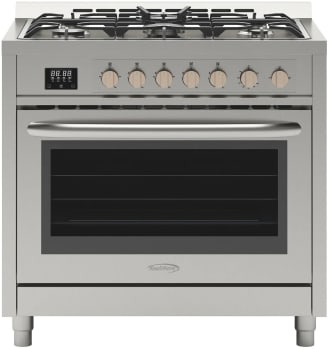 Koolmore KMFR36GLSS - 36 in. Stainless Steel Professional Gas range with Legs, KM-FR36GL-SS.
