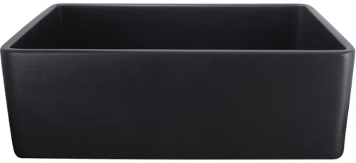 Nantucket Sinks FCFS3320SMATTEBLACK - 33 Inch Fireclay Kitchen Sink