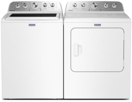 Maytag MGWADRGRW5600 - Side-by-Side Washer & Dryer Set with Top Load Washer and Gas Dryer in White